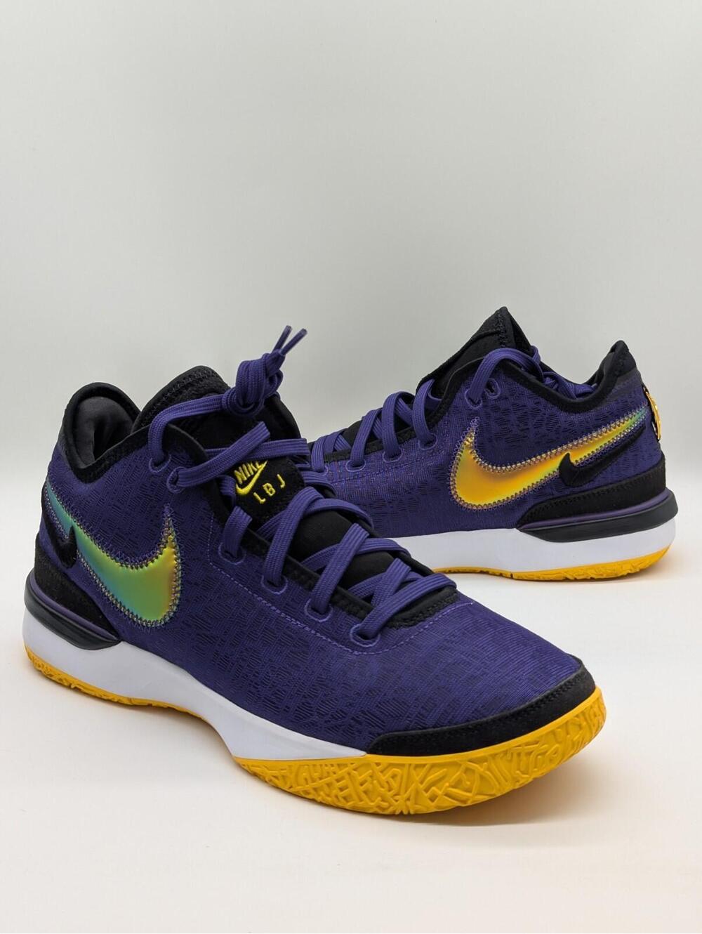Nike Zoom LeBron NXXT Gen LA Lakers DR8784-500 Purple Black Shoes Mens Size 9
